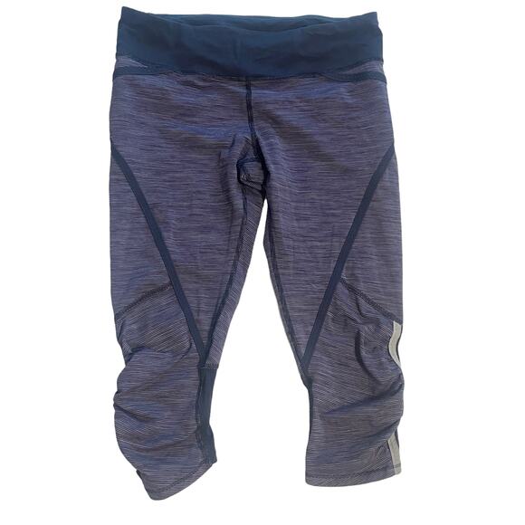 Lululemon Run Pace Crop Leggings Women's Size 6 Wee are from Space Deep Indigo S - Picture 1 of 12